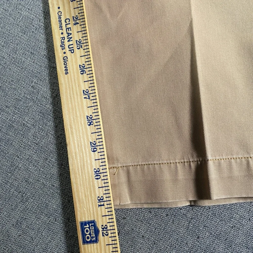Vintage Polo by Ralph Lauren Ethan Pant Pleated Khaki Tan Cotton Pants Men 36x32